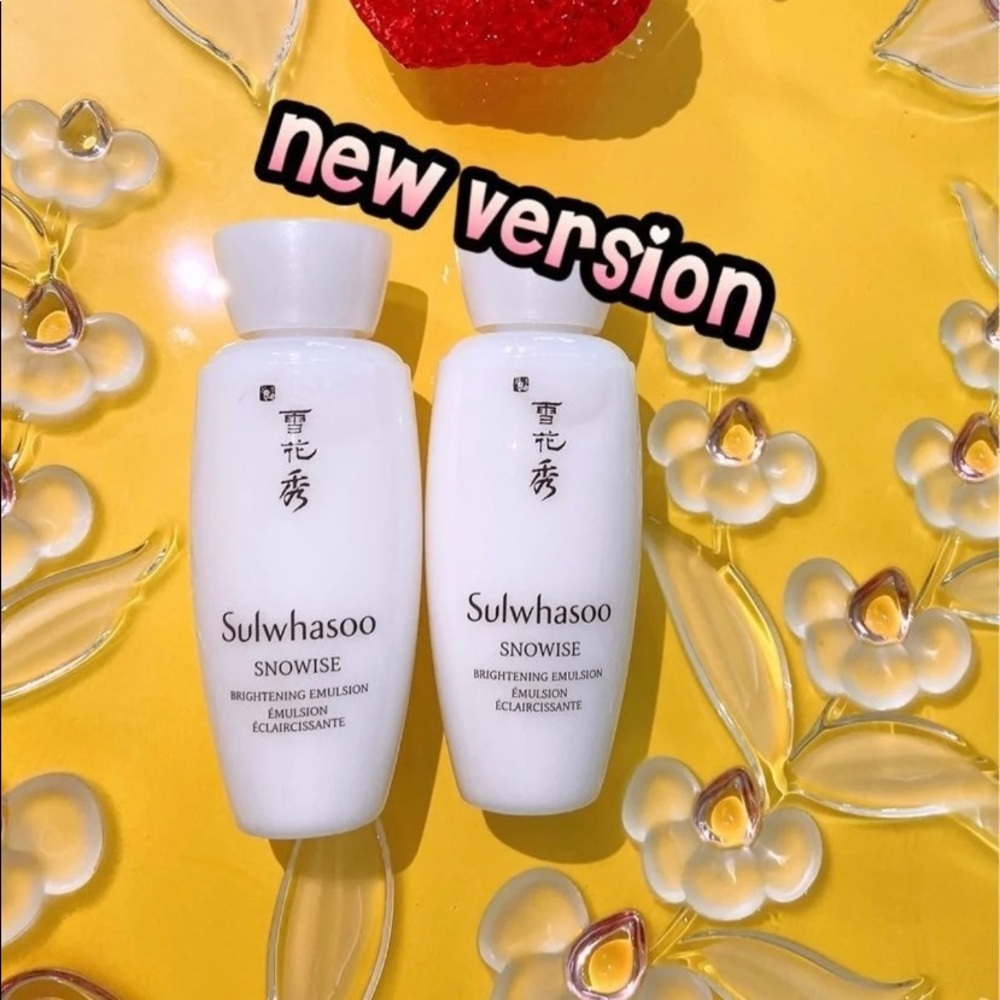 2 x Sulwhasoo Snowise Brightening Emulsion(2 Bottles x 30ml-Total 60ml)